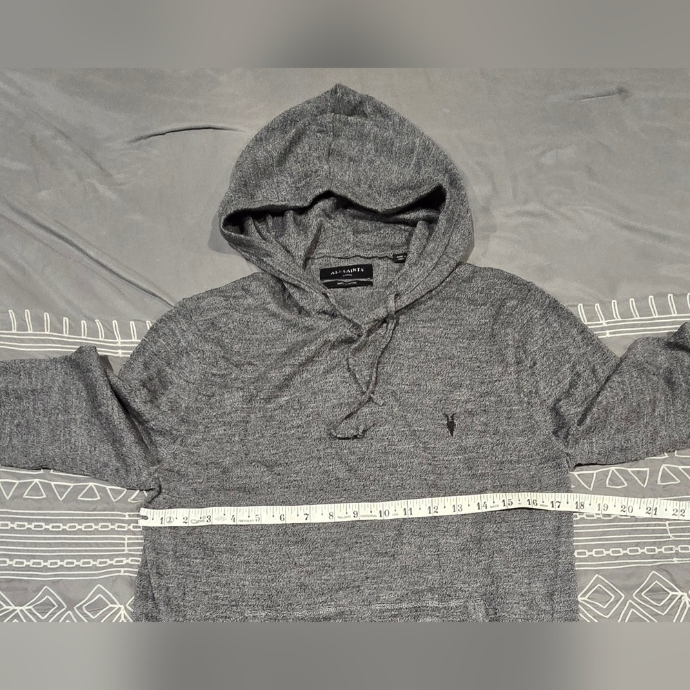 All Saints Mode Merino Hoodie Size Large - Picture 6 of 9